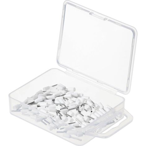 TRU COMPONENTS TC-11991852 Cosse enfichable 0.5 mm² partiellement isolé blanc 100 pc(s) (1/4)