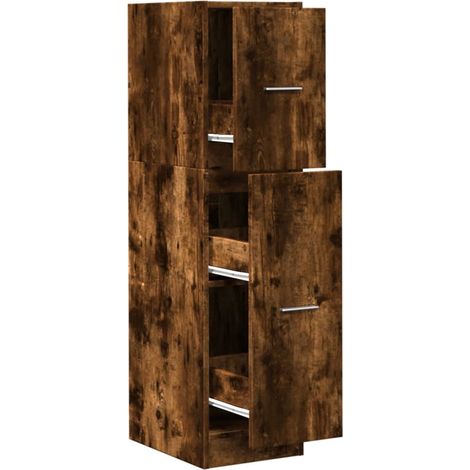 Maison Exclusive - Armadietto da Farmacia Rovere Fumo 30x41x118 cm in Truciolato