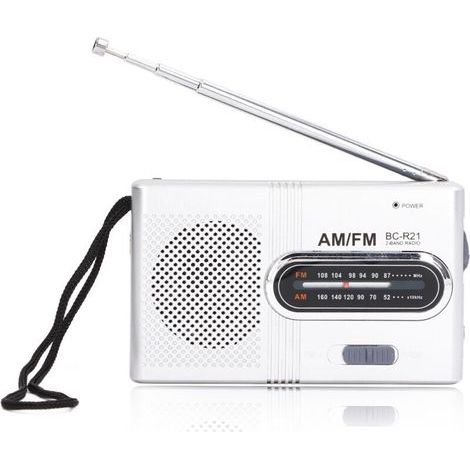 Portable Digital AM/FM Radio with Memory Function and Easy Tuning - BCR21 (AA Batteries Included) (1/5)