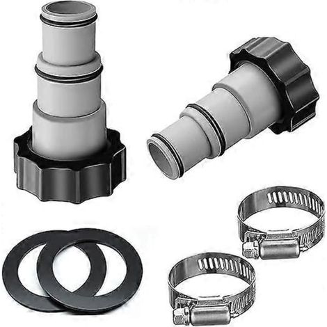 Pooladapter für Intex Pool-Anschlusssets, Schlauchadapter 32-38 mm, geeignet für Poolpumpen.