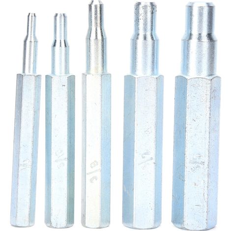 5-teiliges Schwenkstempel-Set, Werkzeug aus CT-193-Legierungsstahl, 1/4 bis 5/8 Zoll für Kupfer und Aluminium