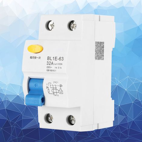 BL1E-63 32A 1-poliger Fehlerstromschutzschalter (FI-Schalter) 230V 30mA (1/5)