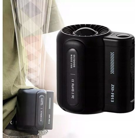 Ventilador portátil con correa para aire acondicionado, mini ventilador de refrigeración USB (1/5)