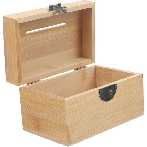en Bambou et Bois Enfant en Bas âge pour garçons coffres de Rangement Hommes organisateurs et Stockage Mini Coffret à Bijoux rétro Alliage de Zinc (1/5)