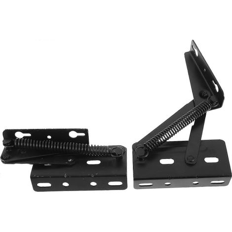 Charnières à ressort pliables GALPADA (lot de 2) pour coffre de rangement de canapé, haute résistance (1/5)