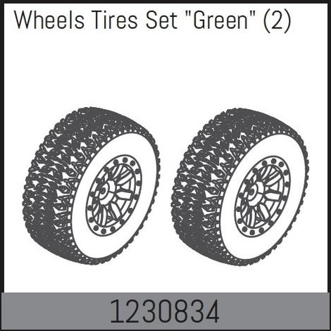 Wheel Set 110x45mm - Green