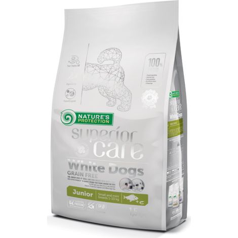 NATURES PROTE WHITE DOG PUPPY SMALL GRAIN FREE PESCADO 1,5KG
