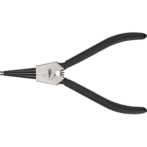 Alicates para anillos de retención de 170 mm, externos, curvos