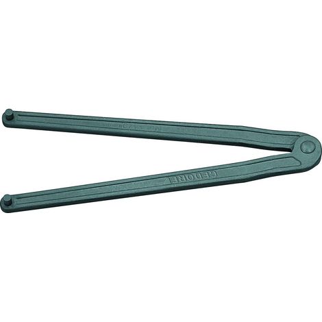 44 4 Llave para tuercas de dos orificios, ajustable 4 mm