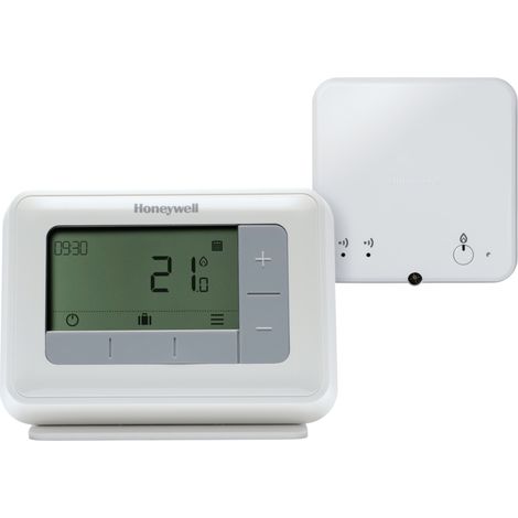 Honeywell – Thermostat d'ambiance digitale T4R sans fil programmable – Gestion de chauffage connecté – Programmation intelligente – Écran LCD rétroéclairé (1/5)