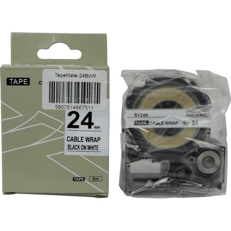 Ruban adhésif transparent 24 mm x 8 m TapeMate-24BW8 (1/2)