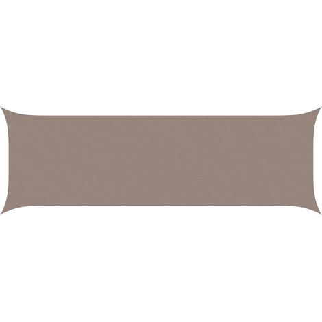 Sun Shade Sail Taupe 6 x 2 m 100% Polyester Oxford vidaXL