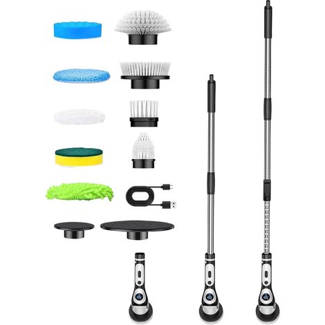 9 in 1 Electric Brush - Rechargeable Cordless Extendable Handle (1/5)