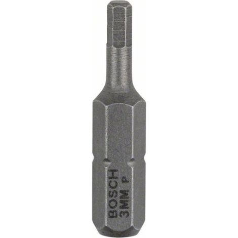 Bosch  3x  Punta  destornillador  extra  duro,  HEX  3,  25  mm  -  2607001722 (1/4)
