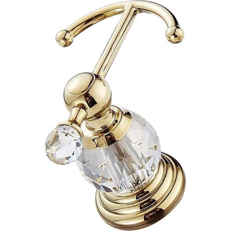 Patère décorative - inox doré, pour chambre et salle de bain (1/5)