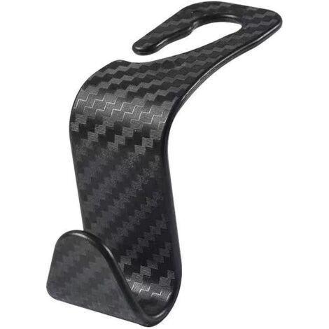 Ahlsen Appuie-Tête Crochet de Voiture, Crochets pour Siège de Voiture Universel, Support Crochet D'appui-Tête de Aiège Arrière de Voiture Noir (1 pcs)