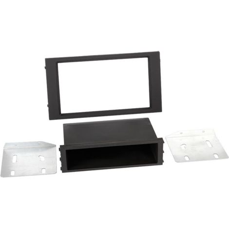 Kit Support autoradio 2DIN compatible avec Seat Leon ap14 Avec vide poche Noir