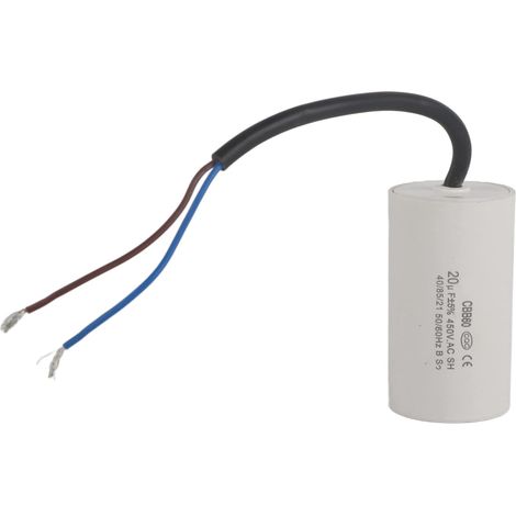 CBB60 450V 20uF 50/60HZ Condensateur, Condensateur de Démarrage, Condensateur de Suppression, Condensateur de Démarrage de Moteur, Condensateur de Fonctionnement Condensateur Microfarad avec fil (1/5)