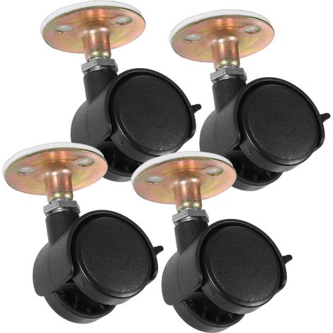 de 4 petites roulettes adhésives avec frein pivotantes pour (1/5)