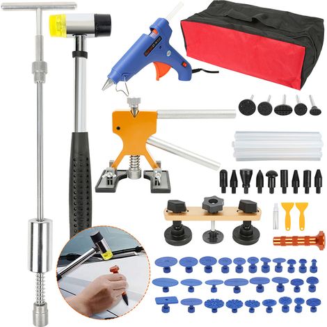 Randaco Kit Desabollado sin Pintura Reparación de Carrocería con Ventosas Azul