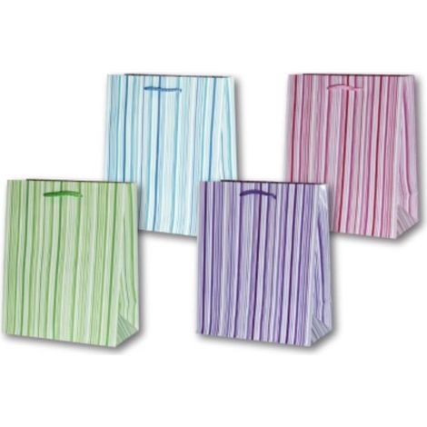 Bolsa decorativa laminada PL-2 pequeña, 76 rayas