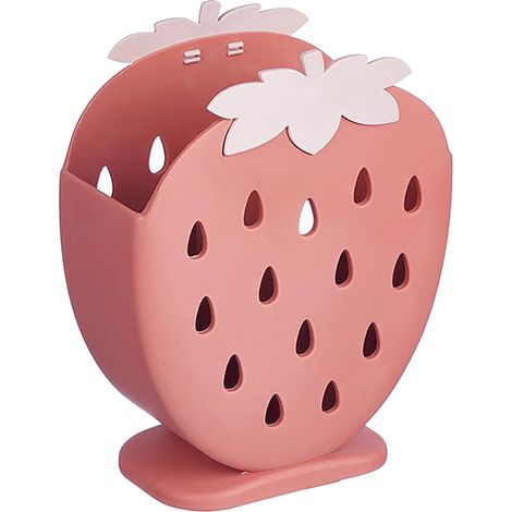 Panier A Baguettes - Grille Double - En PP - Design Fraisier - Pour Cuisine - 14,3 x 6,5 x 18 cm - 1 Pièce (1/2)