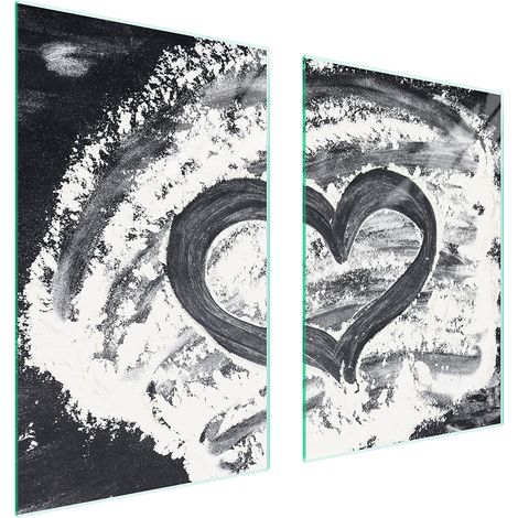 PIASTRA PROTETTIVA IN VETRO PER CUCINA 65x52 CUORE (1/5)