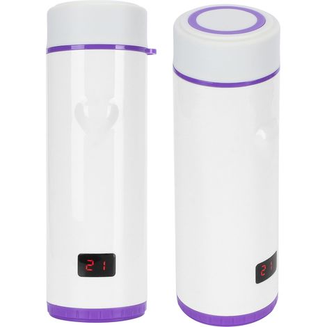Gourde connectée 360ml avec écran LED 3 couleurs et fonction isotherme - Violet (1/5)