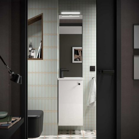 Meuble lave mains - Blanc brillant (1/5)