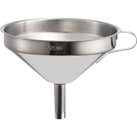 Entonnoir en acier inoxydable avec filtre passoire de cuisine pour liquides et poudres (1/5)