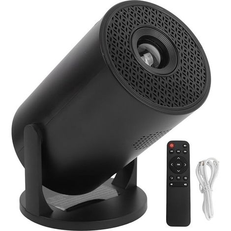 Proyector portátil 1080p con conectividad inalámbrica y rotación de 270° para cine en casa. (1/5)