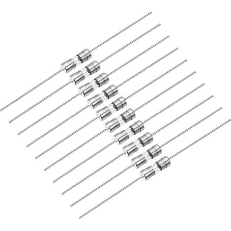 Lot de 20 fusibles axiaux en verre à temporisation lente 3,6 mm x 10 250 V T5A (source map)