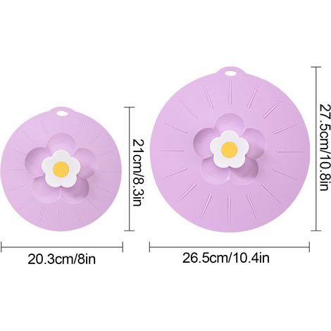 Couvercles en silicone pour récipients de conservation, bols, casseroles et poêles (1/5)