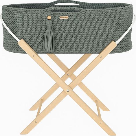 Moisés boho hecho a mano con soporte - laurel (1/5)