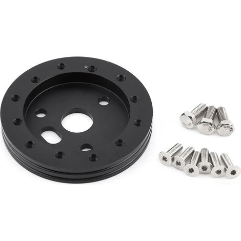 Espaceurs D'adaptateurs de Roue de Voiture Universels, Centre D'espaceur de 0,5 pour le Volant à 6 Trous vers L'adaptateur à 3 Trous (BLACK) (1/5)