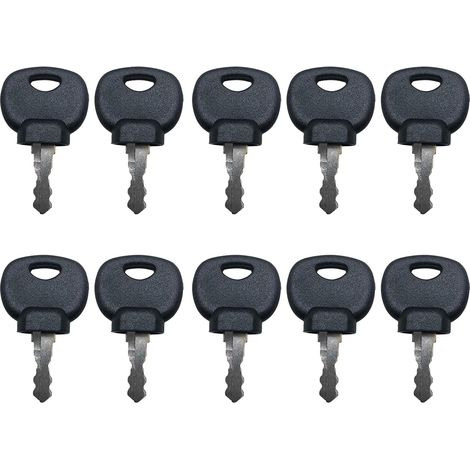 Lot de 10 clés de contact pour pelleteuse Tracteur Scooter Dumper Plant Clés (1/5)