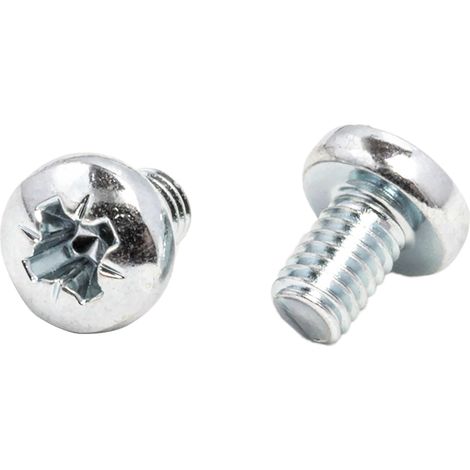 Vis à métaux RS PRO M4 à tête Cylindrique Pozidriv en Acier, 6mm ( Prix pour Sachet de 1000 )