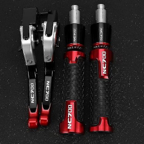 Accessoires uniques pour motos compatibles avec Honda NC700S/X, NC 700 et NC700 S/X (2012-2013) : leviers de frein et d'embrayage réglables, poignées de guidon. (1/3)
