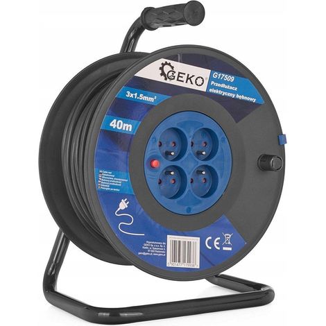 Geko bębnowy 3x1.5mm2 prolongateur électrique 40m (1/3)