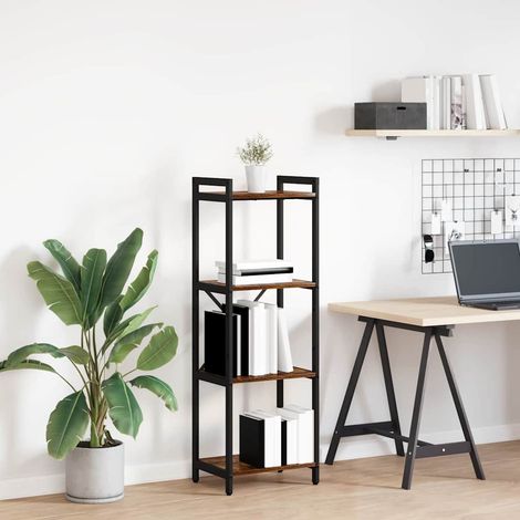 Bücherregal Räuchereiche 40 x 30 x 118 cm Holzwerkstoff vidaXL