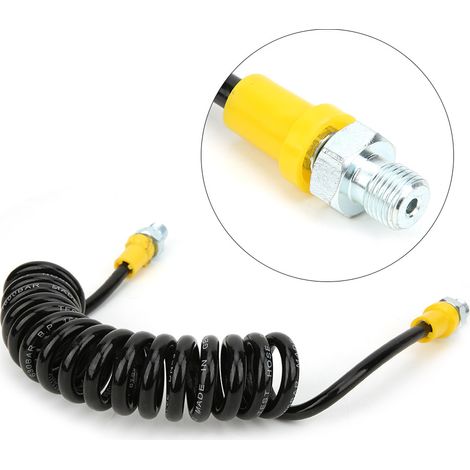 Flexible Compressor Hose [Brand] 63 MPa  1.5 m Resistant Spiral Tube Fittings for 30 MPa Air Compressor Pump (1/5)
