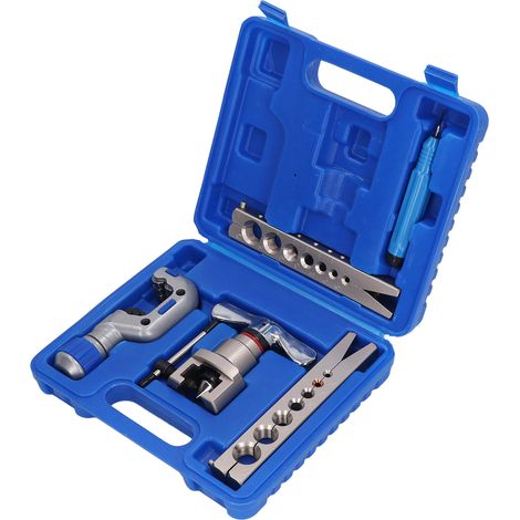 Outil d'évasement de tube 7 trous 3/16-3/4 pouce, cône excentrique, pour tuyaux et conduites, acier robuste, usage professionnel (1/5)