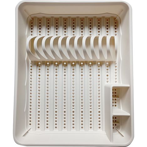 SECADOR DE PLATOS DE PLÁSTICO BLANCO CLASSIC II - BEN