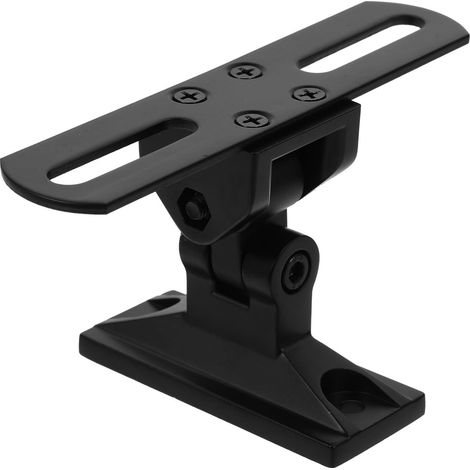 Support Mural Réglable pour Haut-Parleur Rotatif Noir  Alliage de Zinc et Acier Laminé à Froid Stabilité Élevée Construction Robuste 7kg (1/5)
