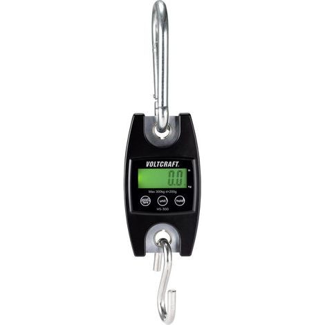 Balance suspendue VOLTCRAFT HS-300 Plage de pesée (max.) 300 kg Lisibilité 200 g noir 1 pc(s) (1/5)