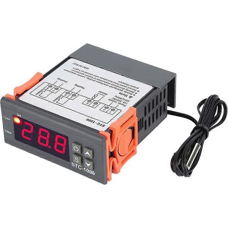 220V Intelligenter digitaler Thermostat mit Mikroprozessor für Aquarien, Inkubations- und Fischverarbeitungsmaschinen, Temperaturregler mit Schalter.