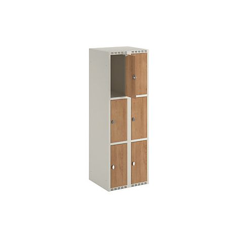 kaiserkraft  Armadietto a 3 scomparti Fydor  HPL  2 colonne  (1/4)