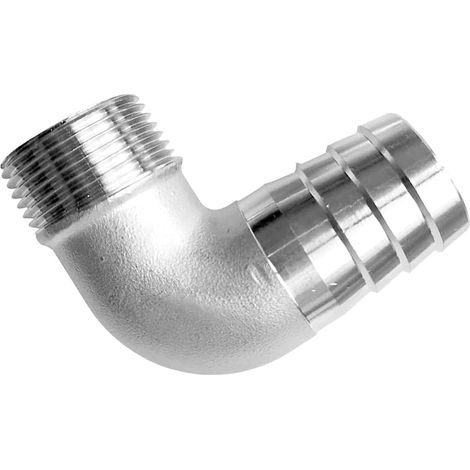 DN25 2,5 cm x 20 mm, raccords cannelés en laiton, coude à 90 degrés, connexion rapide pour raccords de tuyaux d'eau et de carburant (1/5)