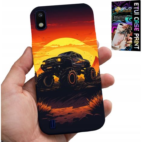 Custodia per Samsung A10 - monster truck, camion, motivi + vetro (1/5)