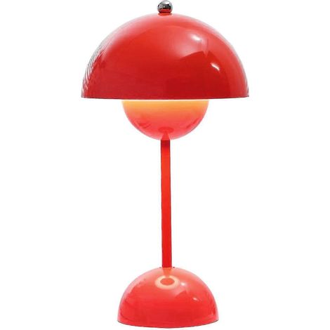 Lampe de table nordique à bourgeon floral, blanche, pour chambre ou bureau. À brancher.